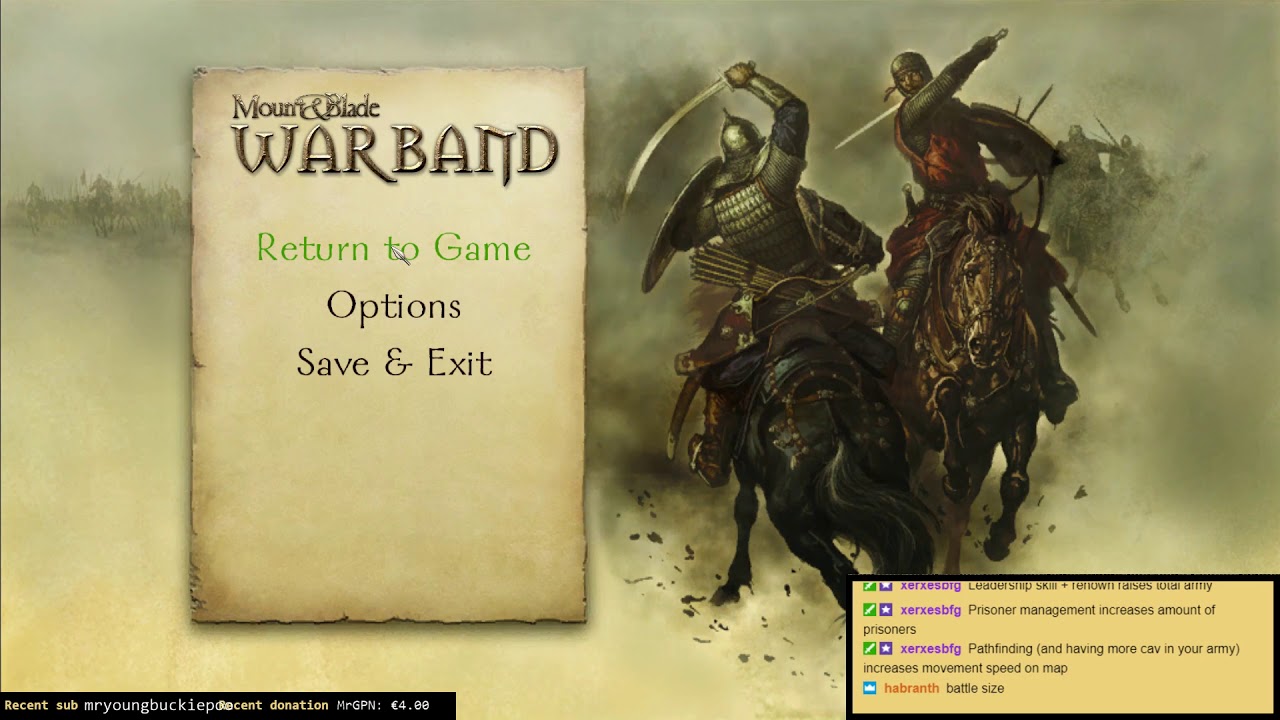 mount and blade warband map speed