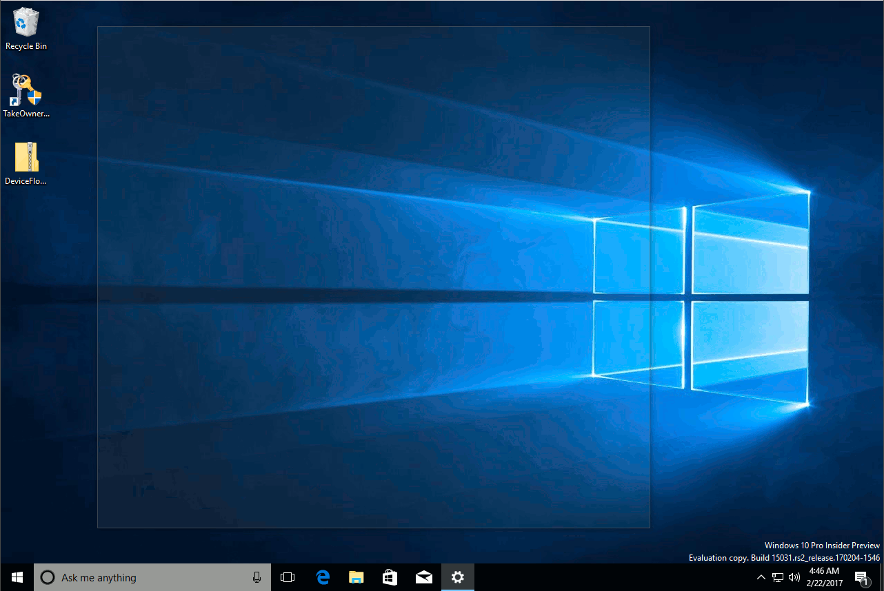 Aero Peek Windows 10