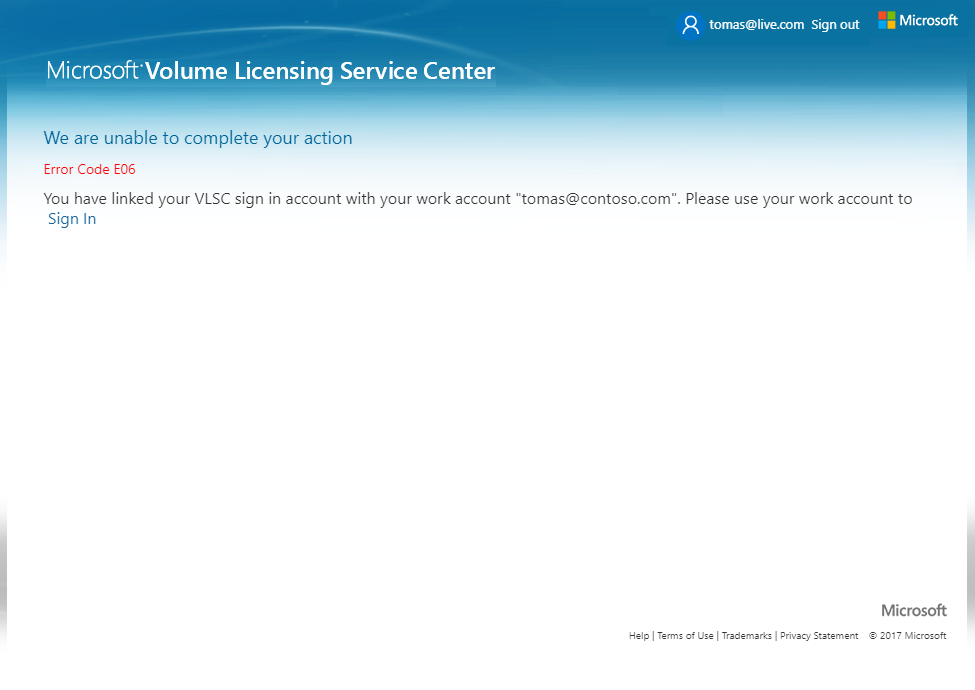 Volume Licensing Service Center